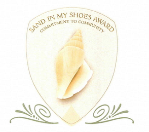 SAND IN MY SHOES AWARD COMMITMENT TO COMMUNITY logo