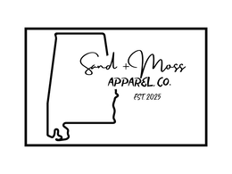 SAND + MOSS APPAREL. CO. EST. 2025 logo