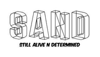 SAND STILL ALIVE N DETERMINED logo