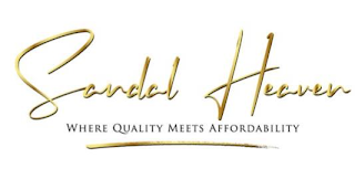SANDAL HEAVEN WHERE QUALITY MEETS AFFORDABILITY logo