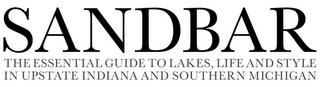 SANDBAR THE ESSENTIAL GUIDE TO LAKES, LIFE AND STYLE IN UPSTATE INDIANA AND SOUTHERN MICHIGAN logo