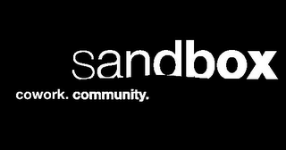 SANDBOX COWORK. COMMUNITY. logo