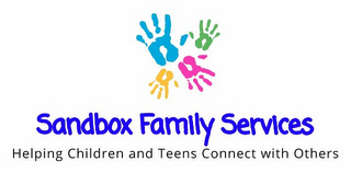 SANDBOX FAMILY SERVICES HELPING CHILDREN AND TEENS CONNECT WITH OTHERS logo