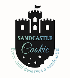 SANDCASTLE COOKIE EVERY CHILD DESERVES A SANDCASTLE! logo