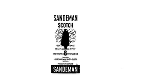 SANDEMAN SCOTCH 100% SCOTCH WHISKIES ONE QUART 86 PROOF THIS WHISKEY IS 8 YEARS OLD SHIPPED BY GEO. G. SANDEMAN SONS & CO. LTD. SCOTLAND logo