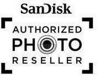 SANDISK AUTHORIZED PHOTO RESELLER logo