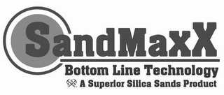 SANDMAXX BOTTOM LINE TECHNOLOGY SSS A SUPERIOR SILICA SANDS PRODUCT logo