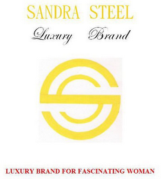 SANDRA STEEL LUXURY BRAND SS LUXURY BRAND FOR FASCINATING WOMAN logo