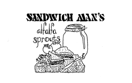 SANDWICH MAN'S ALFALFA SPROUTS logo