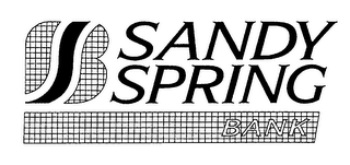 SANDY SPRING BANK B