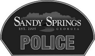SANDY SPRINGS EST. 2005 GEORGIA POLICE logo