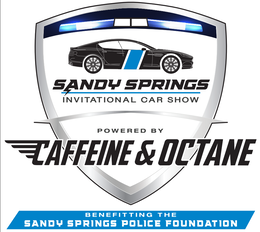 SANDY SPRINGS INVITATIONAL CAR SHOW POWERED BY CAFFEINE & OCTANE BENEFITTING THE SANDY SPRINGS POLICE FOUNDATION logo