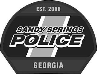 SANDY SPRINGS POLICE EST.2006 GEORGIA logo
