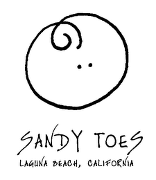 SANDY TOES LAGUNA BEACH, CALIFORNIA logo