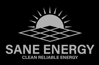 SANE ENERGY CLEAN RELIABLE ENERGY logo