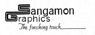 SANGAMON GRAPHICS THE FINISHING TOUCH logo