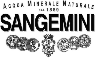 SANGEMINI ACQUA MINERALE NATURALE DAL 1889 logo