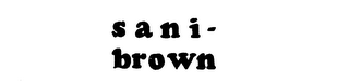 SANI-BROWN logo