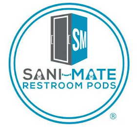 SANI-MATE RESTROOM PODS logo