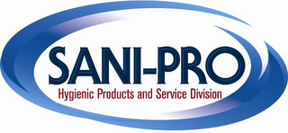 SANI-PRO HYGIENIC PRODUCTS AND SERVICES DIVISION logo