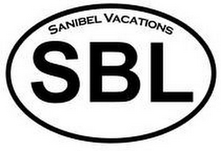 SANIBEL VACATIONS, SBL logo