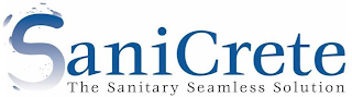 SANICRETE THE SANITARY SEAMLESS SOLUTION logo