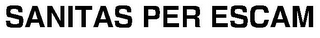 SANITAS PER ESCAM logo
