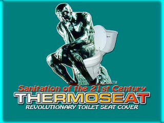 SANITATION OF THE 21ST CENTURY THERMOSEAT REVOLUTIONARY TOILET SEAT COVER logo