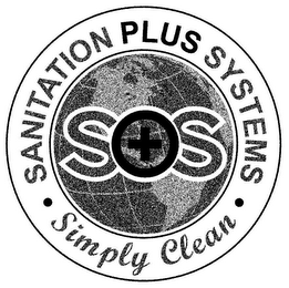 · SANITATION PLUS SYSTEMS · SOS SIMPLY CLEAN logo