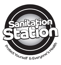 SANITATION STATION PROTECT YOURSELF & EVERYONE'S HEALTH logo