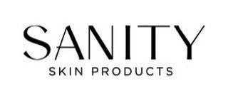 SANITY SKIN PRODUCTS logo