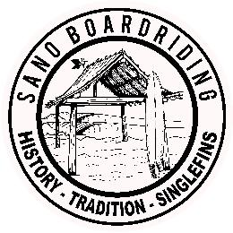 SANO BOARDRIDING HISTORY -TRADITION - SINGLEFINS logo