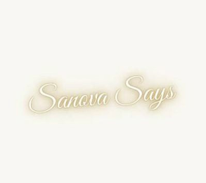 SANOVA SAYS logo