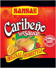 SANSAE CARIBEÑO HOT SAUCE PICANTE ORIGINAL HOMESTYLE logo