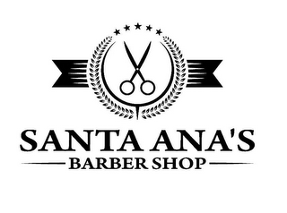 SANTA ANA'S BARBER SHOP logo