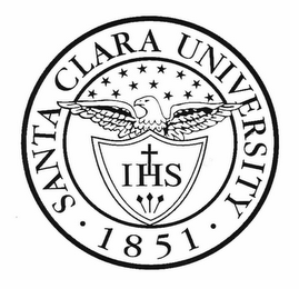SANTA CLARA UNIVERSITY IHS 1851 logo