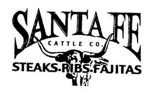 SANTA FE CATTLE CO. STEAKS RIBS FAJITAS logo