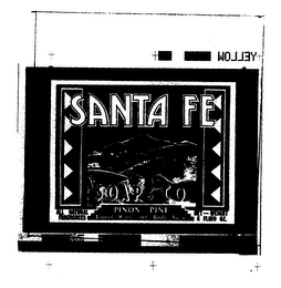 SANTA FEE SOAP CO. PINON PINE LIQUID HAND AND BODY SOAP ALL NATURAL FRAGRANCES NET WEIGHT 8 FLUID OZ. logo