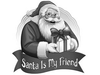 SANTA IS MY FRIEND logo