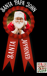 SANTA PAPA JOHN SANTA APPROVED logo