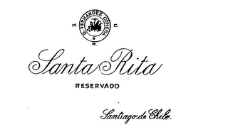 SANTA RITA RESERVADO MRC D. FERNANDEZ CONCHA SANTIAGO DE CHILE. logo