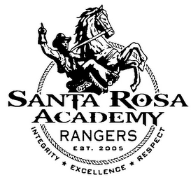 SANTA ROSA ACADEMY RANGERS EST. 2005 INTEGRITY EXCELLENCE RESPECT logo