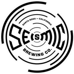 SANTA ROSA CALIFORNIA SEISMIC BREWING CO.