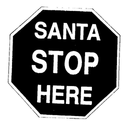 SANTA STOP HERE logo