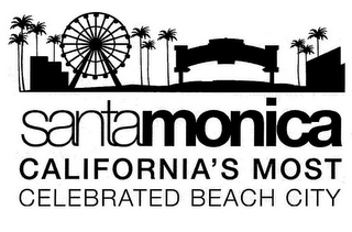 SANTAMONICA CALIFORNIA'S MOST CELEBRATED BEACH CITY logo