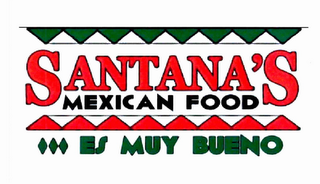 SANTANA'S MEXICAN FOOD...ES MUY BUENO logo
