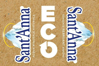 SANT'ANNA ACQUA MINERALE NATURALE ECO SORGENTE REBRUANT VINADIO logo