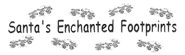 SANTA'S ENCHANTED FOOTPRINTS HO HO HO logo