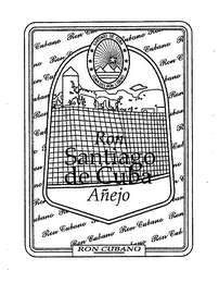 SANTIAGO DE CUBA CUNA DEL RON LIGERO RON SANTIAGO DE CUBA AÑEJO RON CUBANO logo