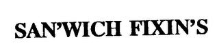 SAN'WICH FIXIN'S logo